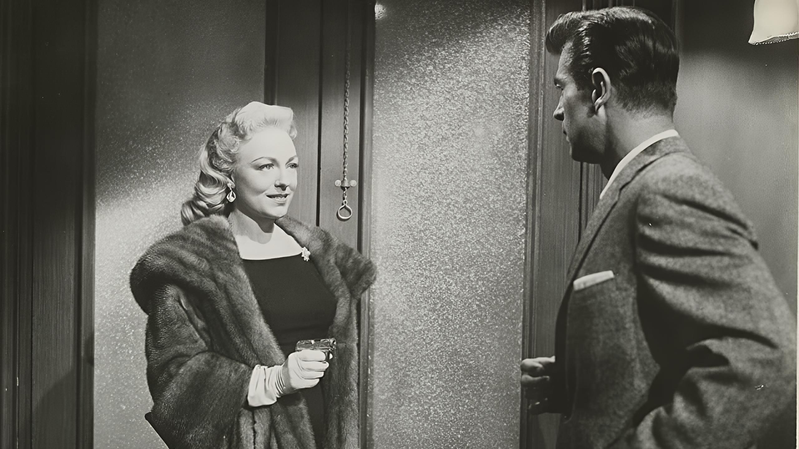 Appointment with a Shadow 1957 movie scene