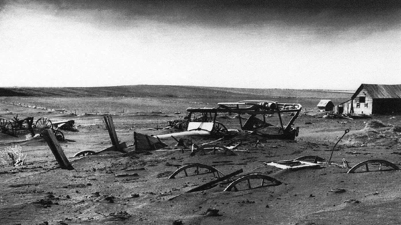 The Plow That Broke the Plains 1936 movie scene