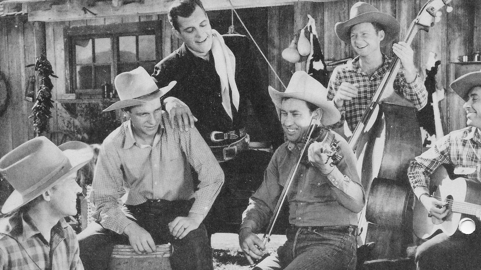 Blazing Six Shooters 1940 movie scene