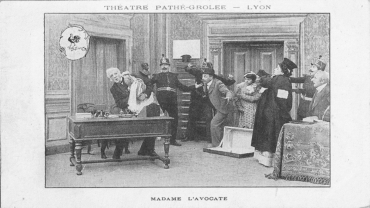 Lady Barrister 1908 movie scene