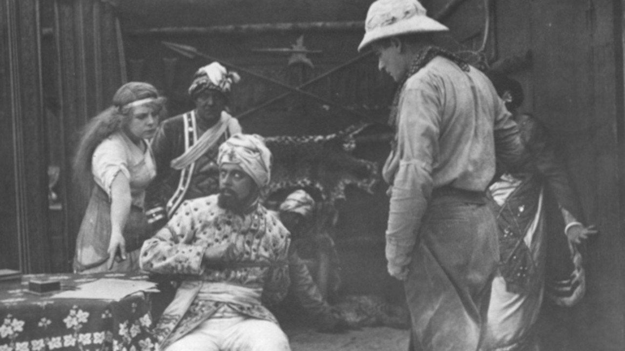 A Colonel in Chains 1914 movie scene