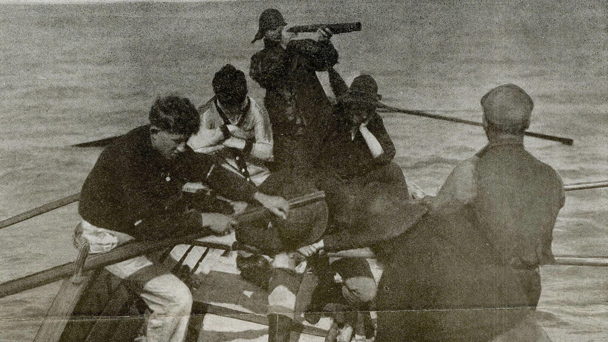 The Maid at the Helm 1911 movie scene