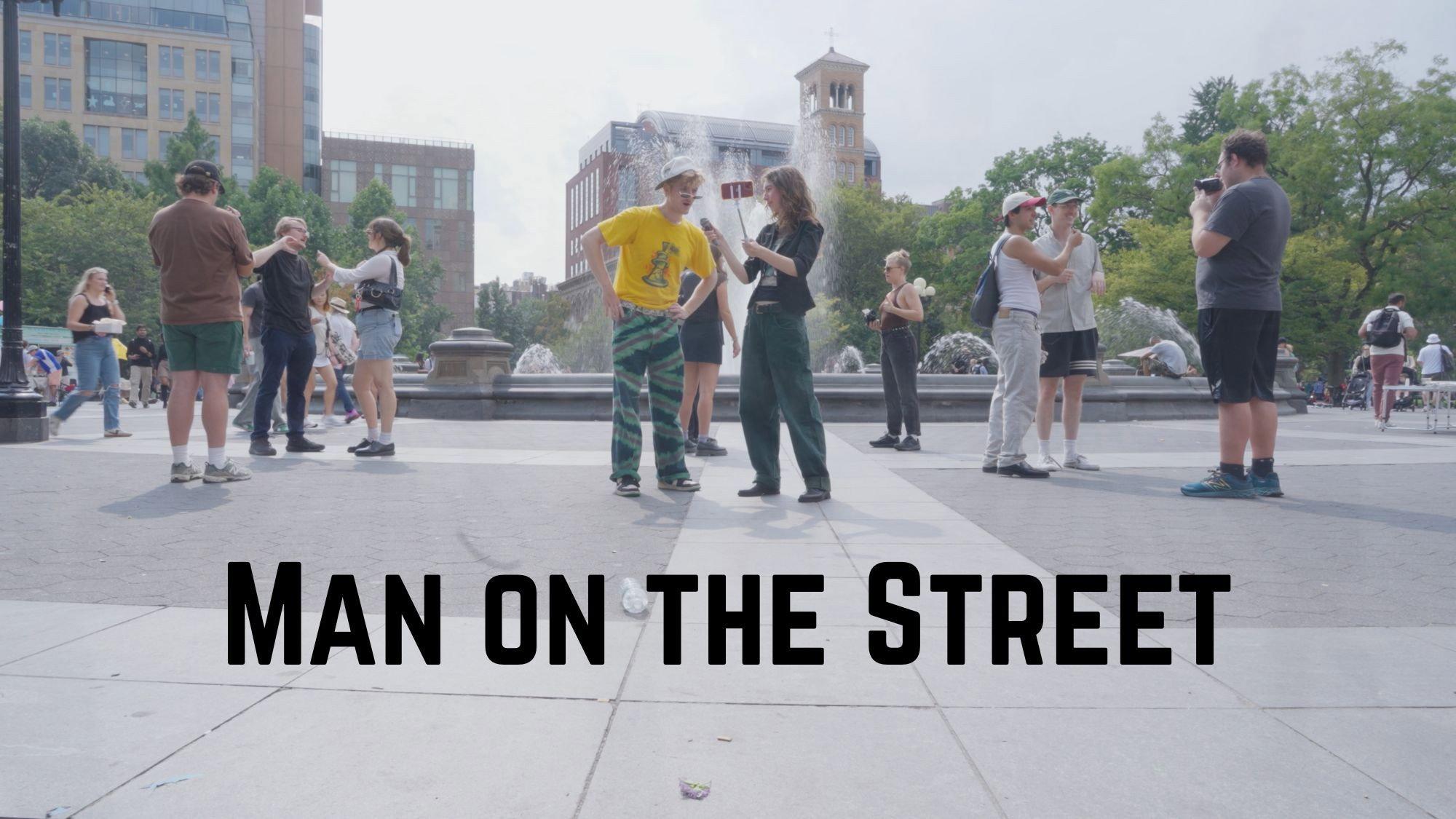 Man on the Street movie scene