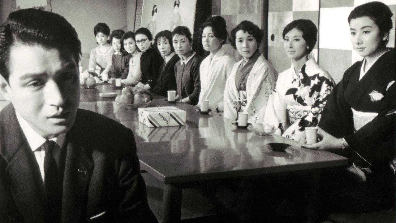 Ten Women in Black 1961 movie scene
