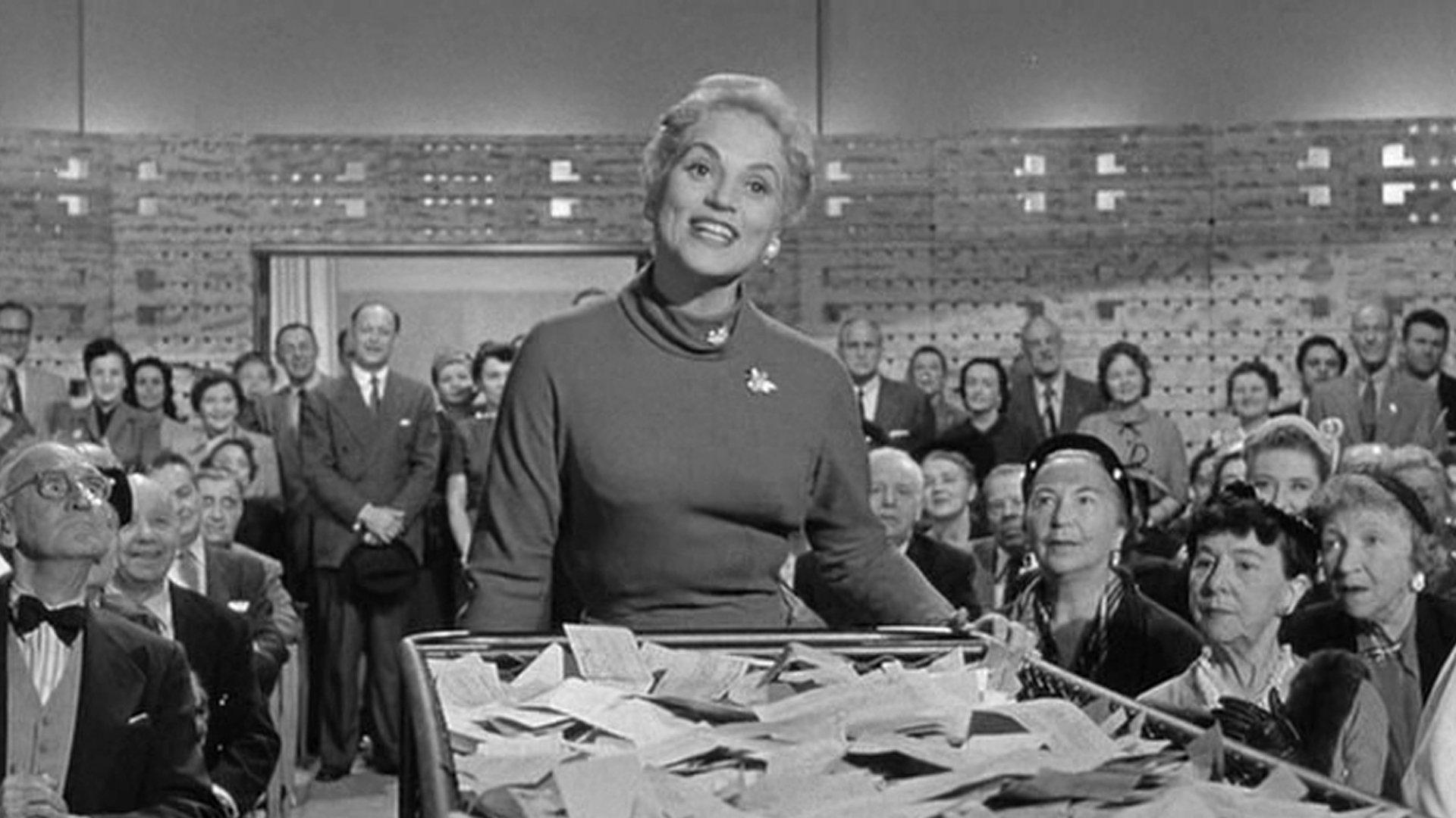 The Solid Gold Cadillac 1956 movie scene