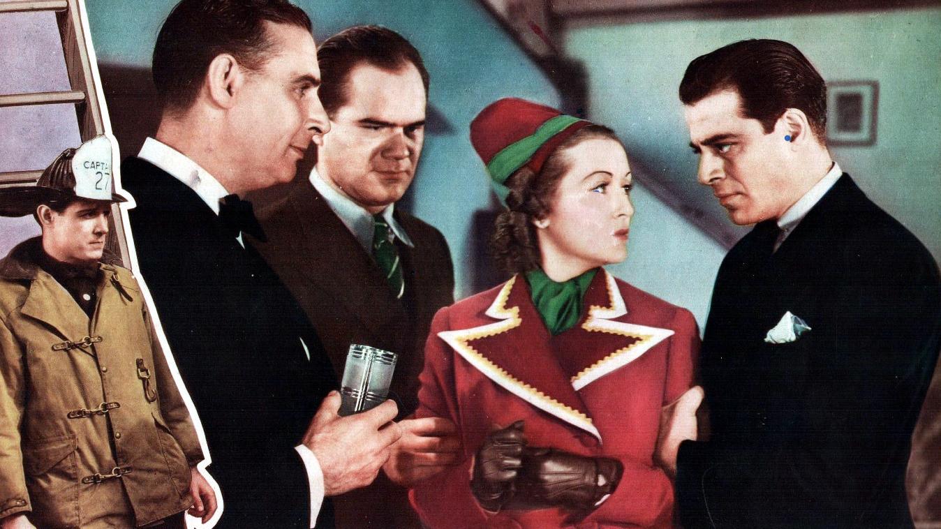 Arson Racket Squad 1938 movie scene