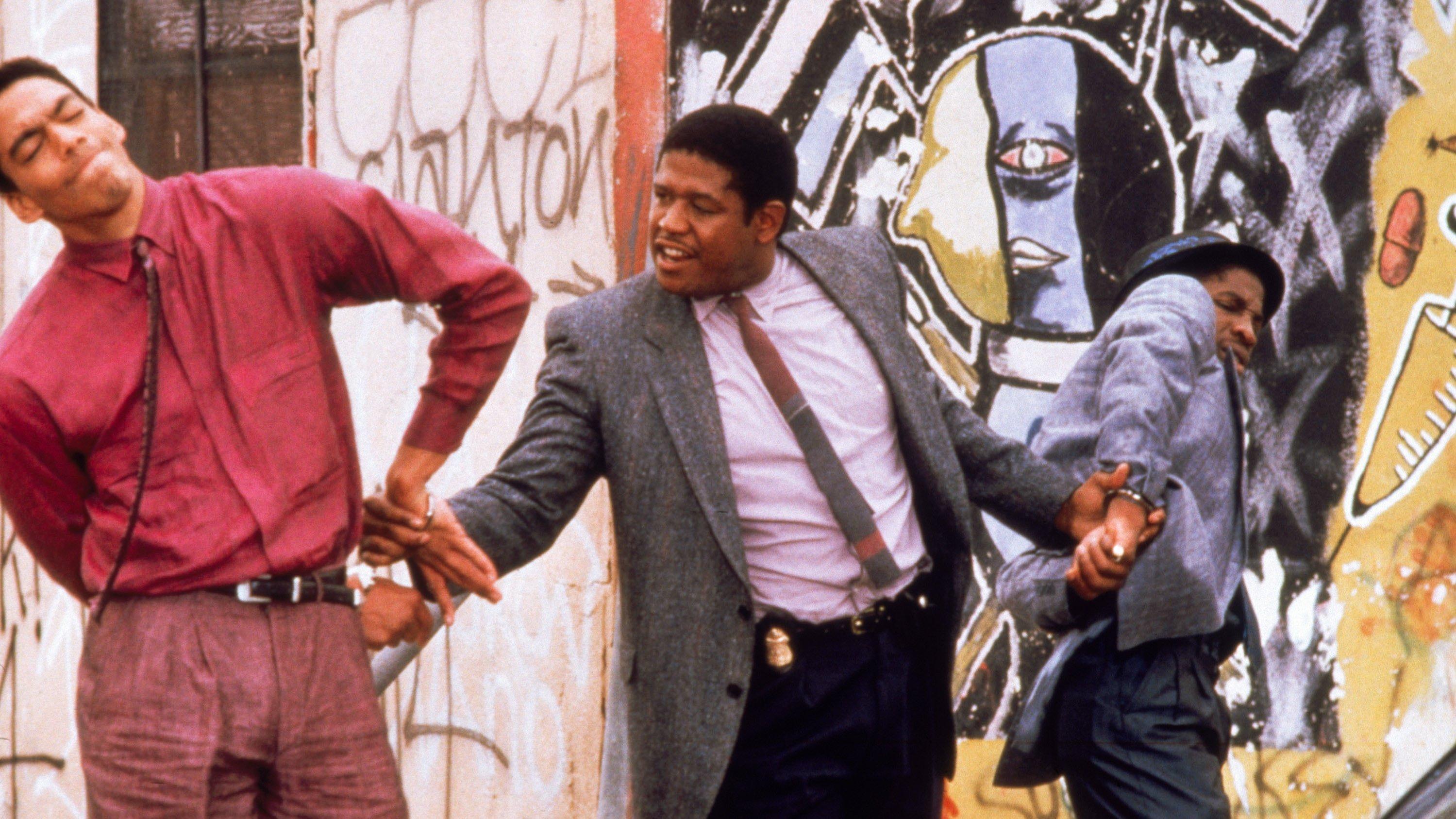 Downtown 1990 movie scene