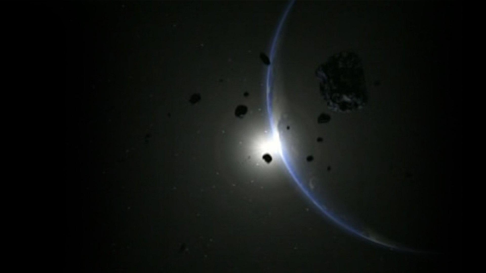 Asteroid 1997 movie scene