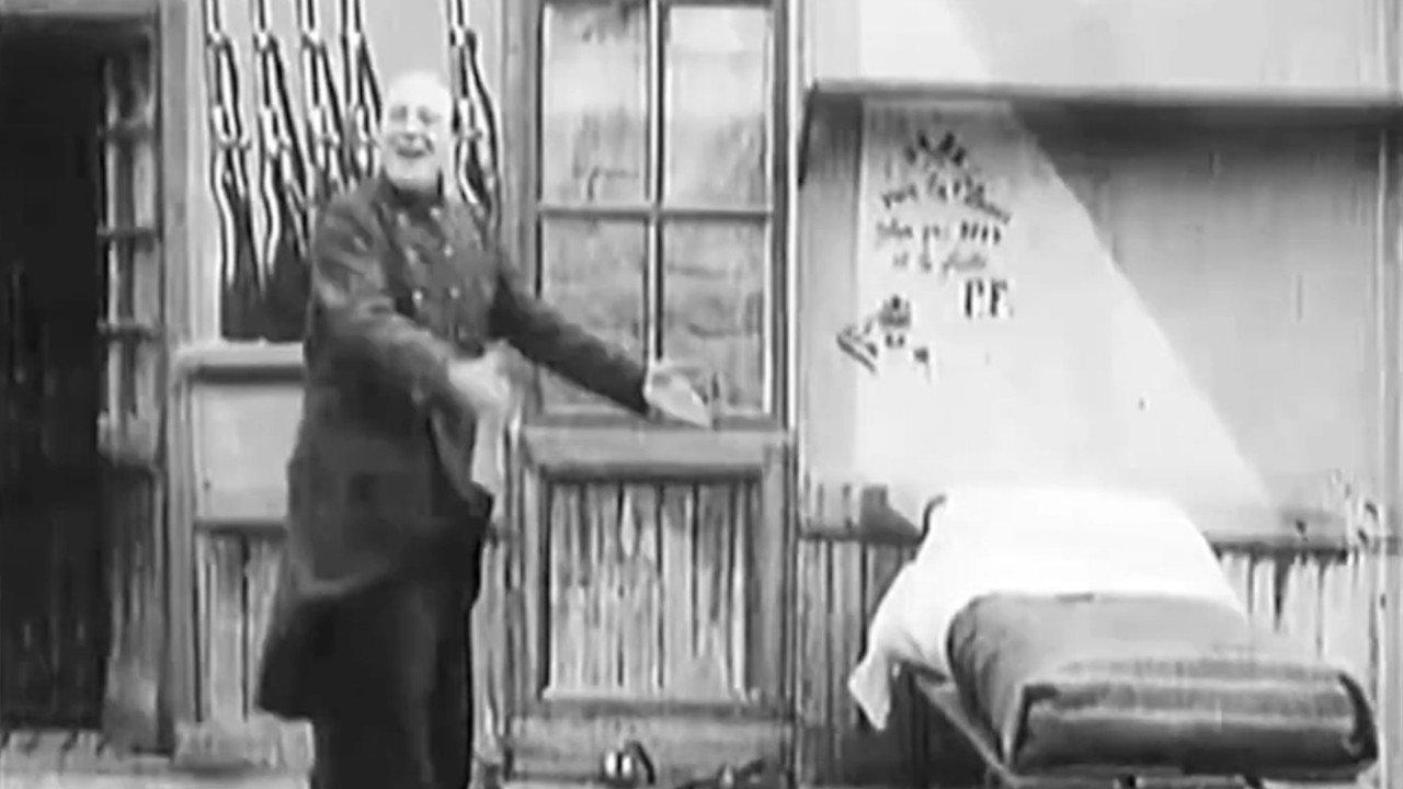 Lahury the Soldier 1901 movie scene