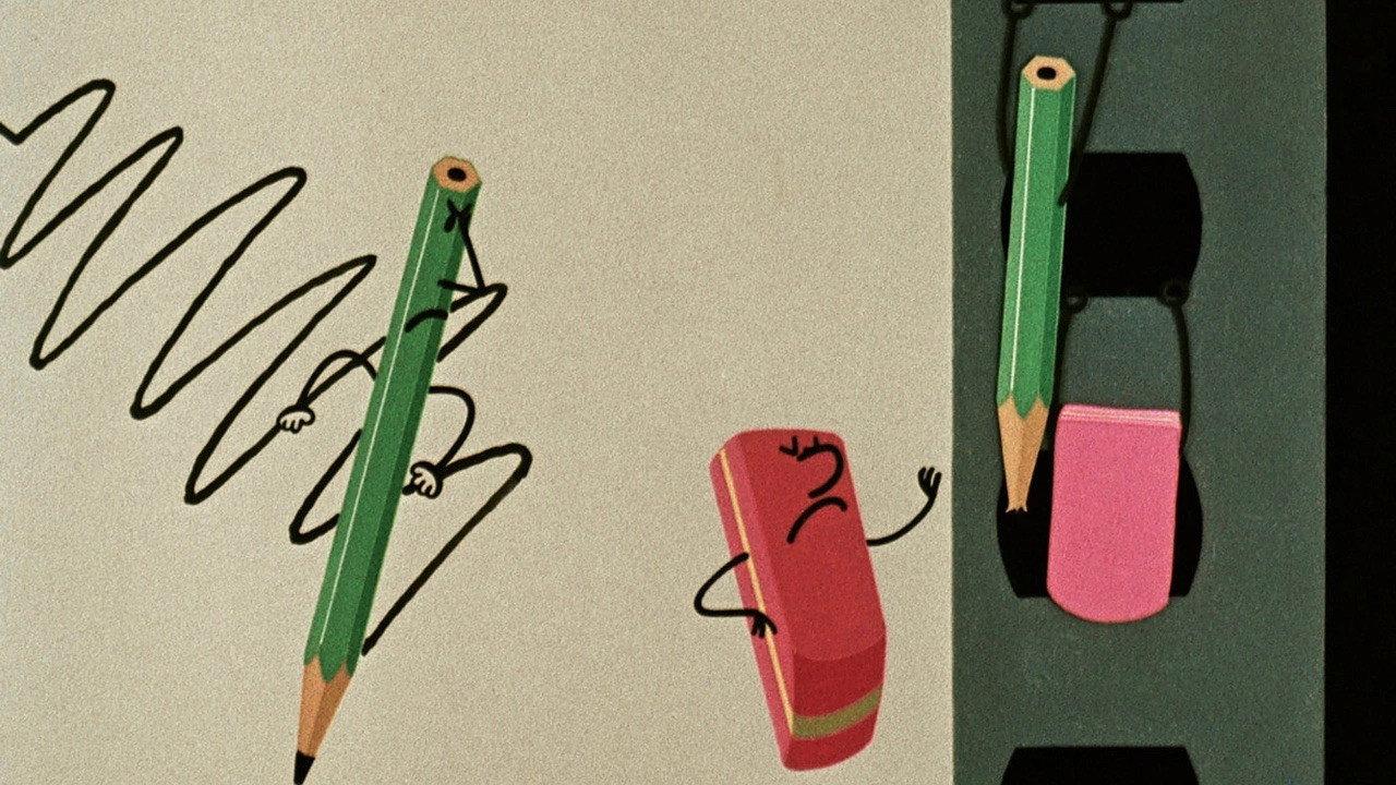 The Pencil and the Eraser 1960 movie scene