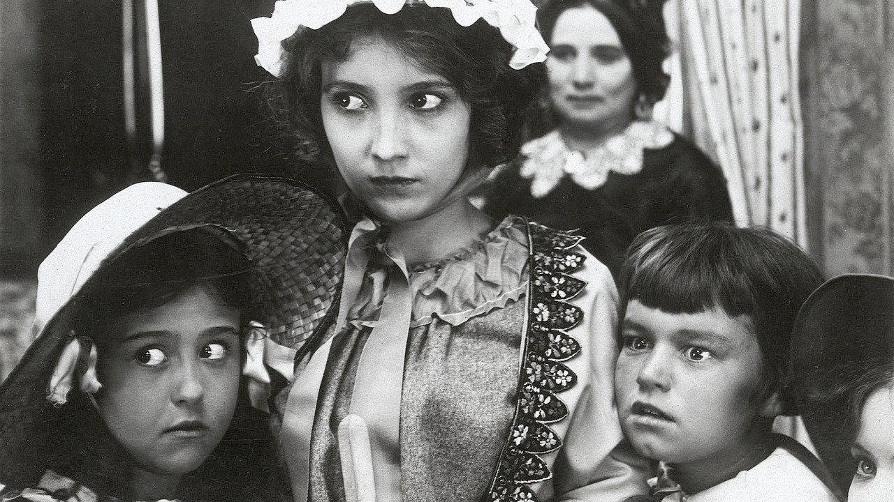 A Sister of Six 1916 movie scene
