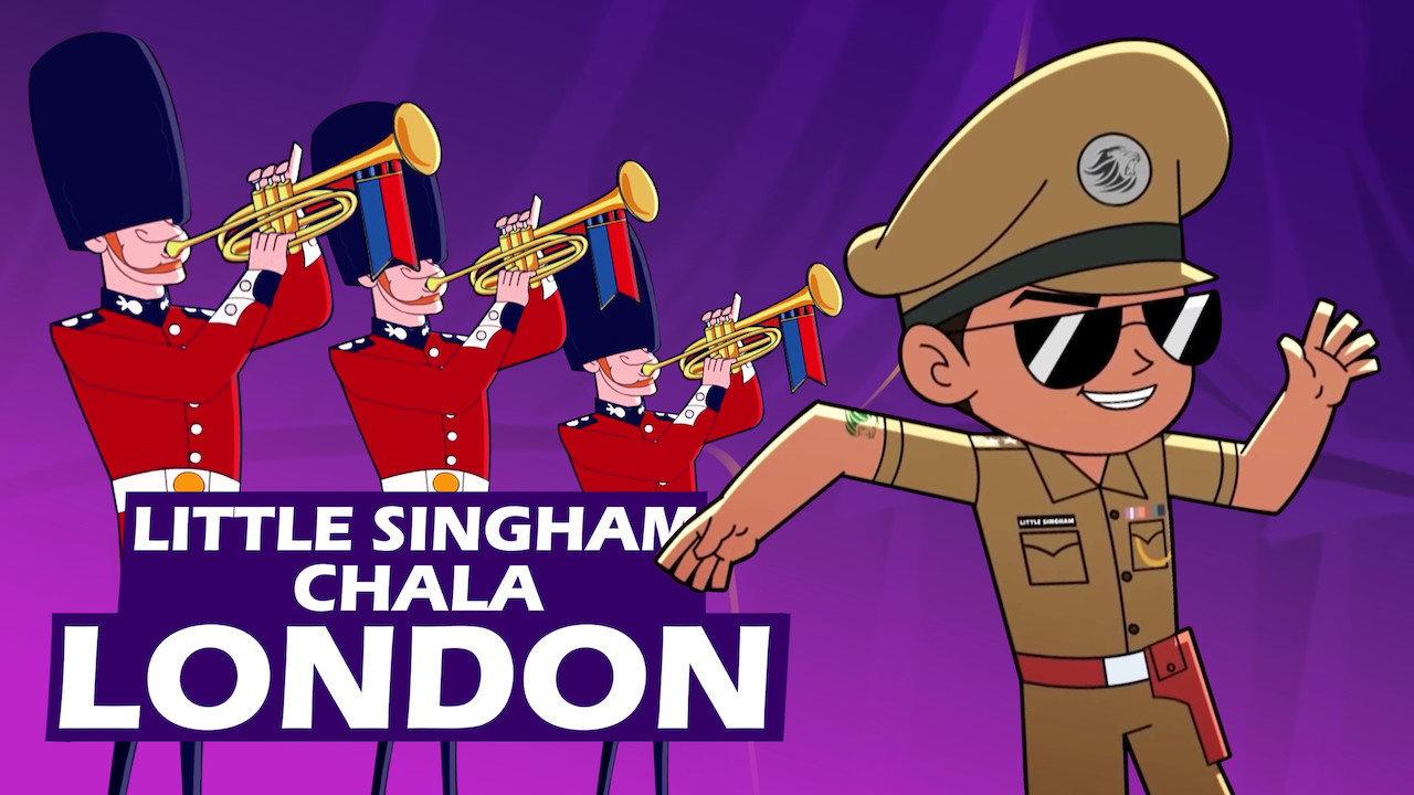 Little Singham in London 2018 movie scene