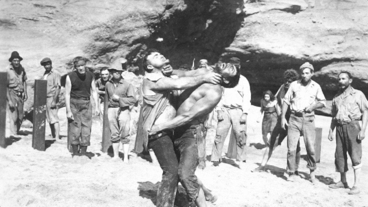 Under Crimson Skies 1920 movie scene