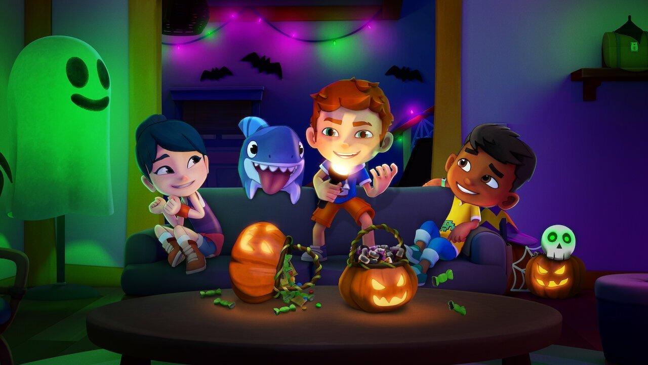 Sharkdog’s Fintastic Halloween 2021 movie scene