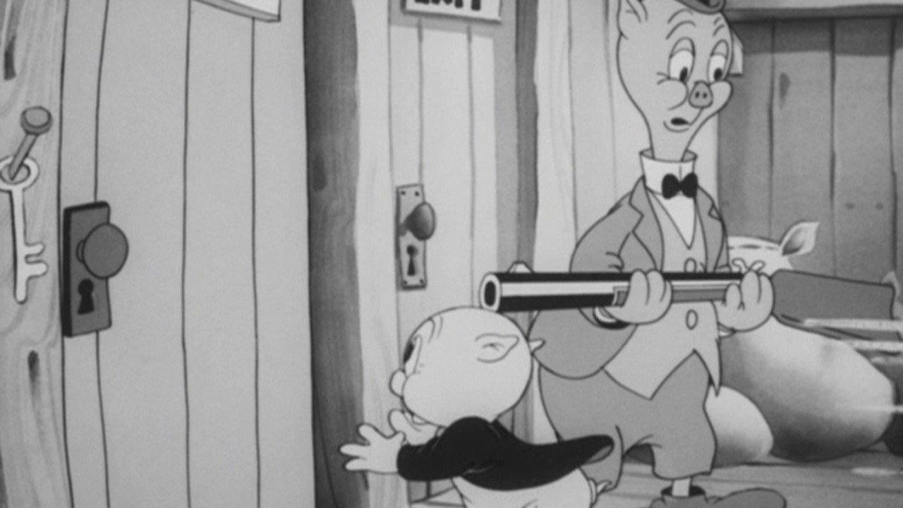 Porky's Hired Hand 1940 movie scene