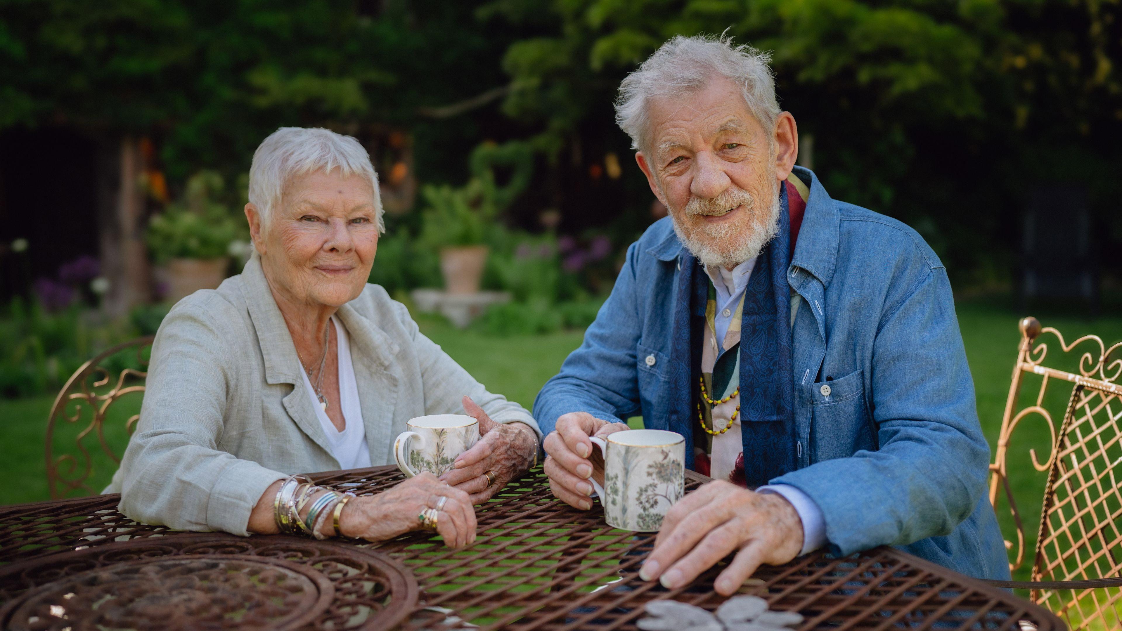 Tea with Judi Dench featuring Ian McKellen 2026 movie scene