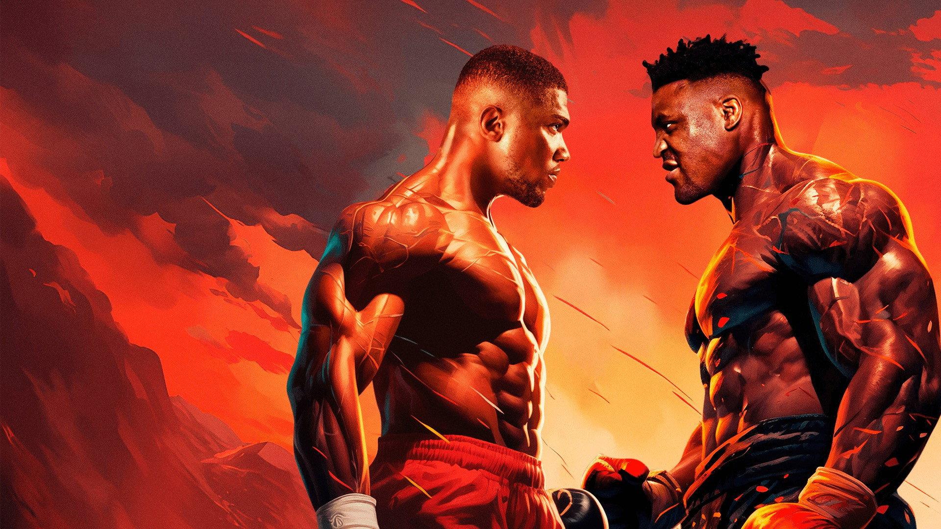 Anthony Joshua vs. Francis Ngannou 2024 movie scene