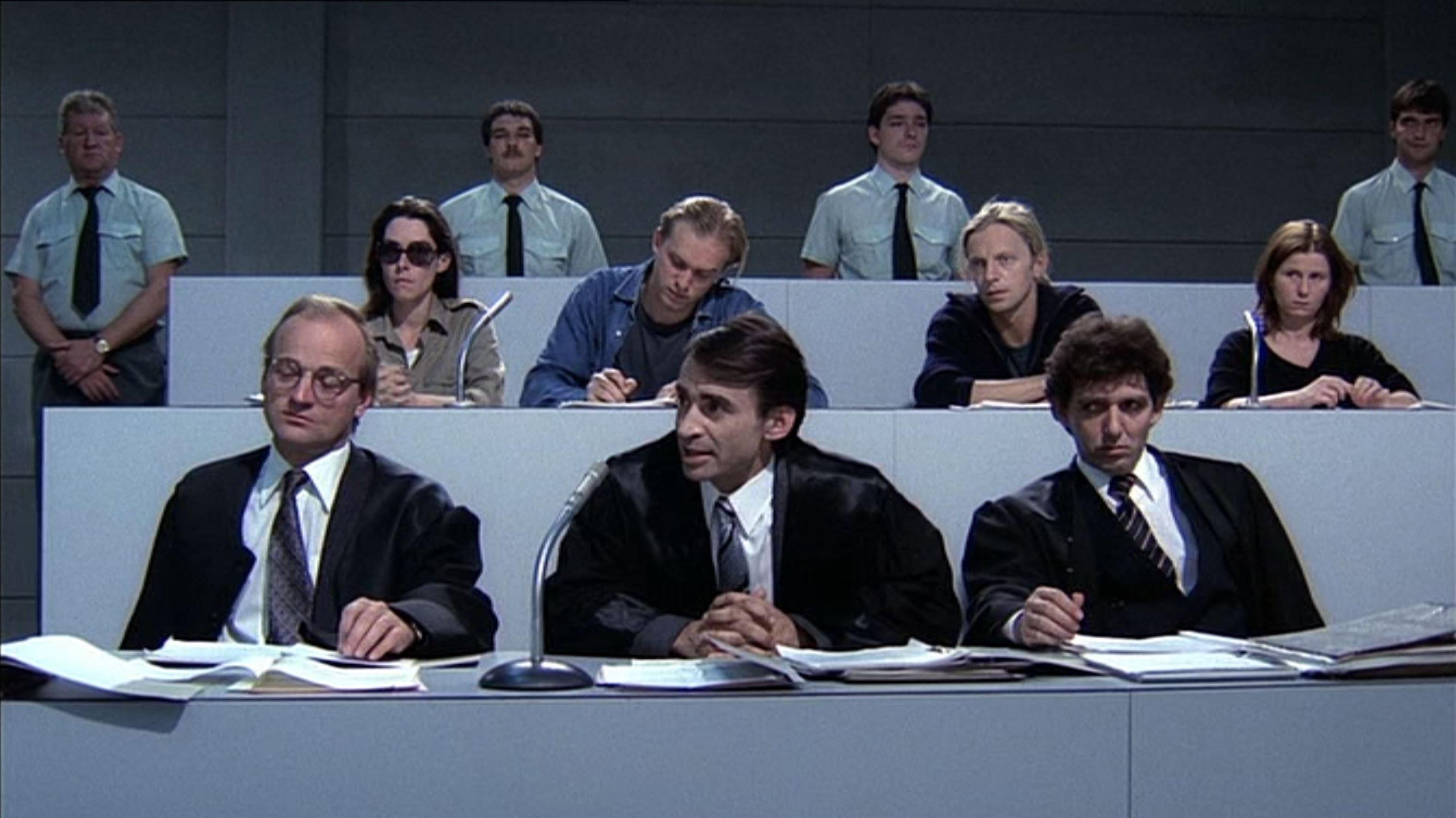 The Baader-Meinhof Gang on Trial 1986 movie scene
