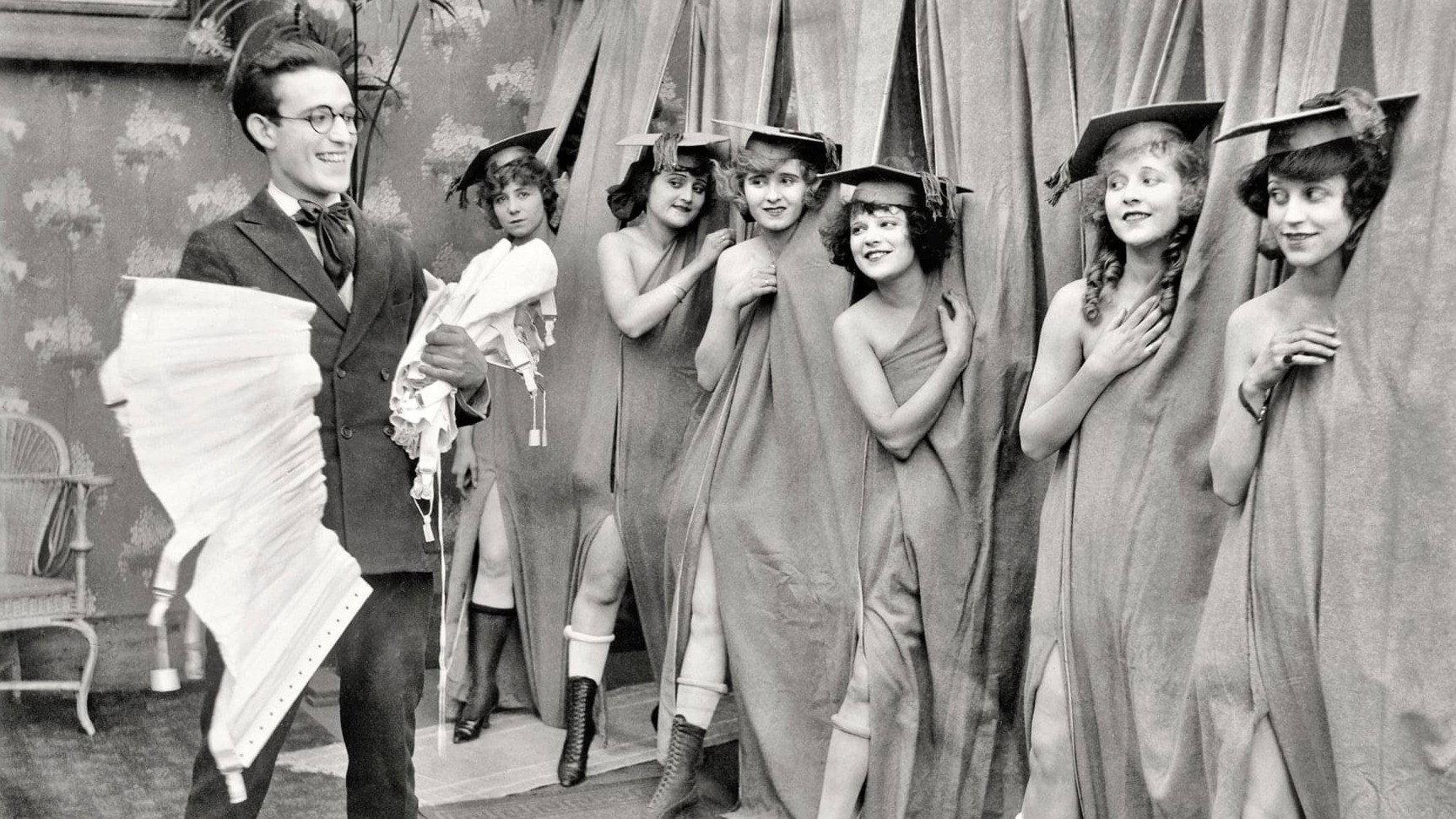Here Come the Girls 1918 movie scene