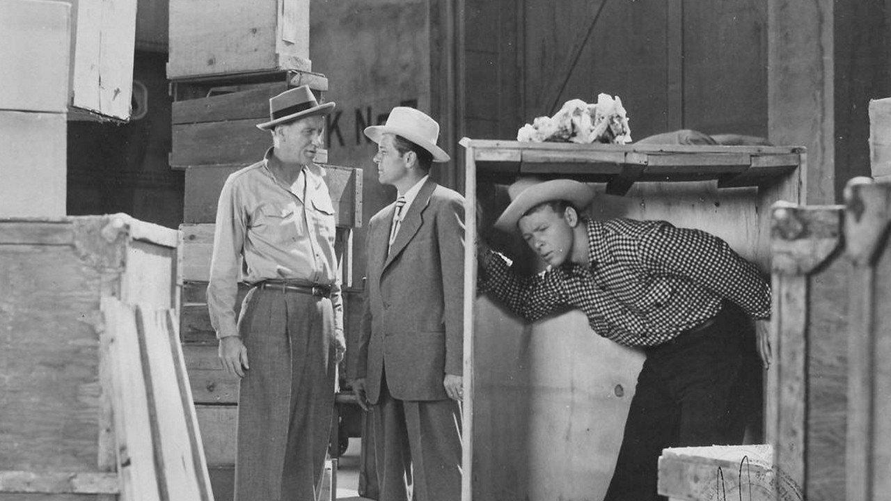 Bruce Gentry 1949 movie scene