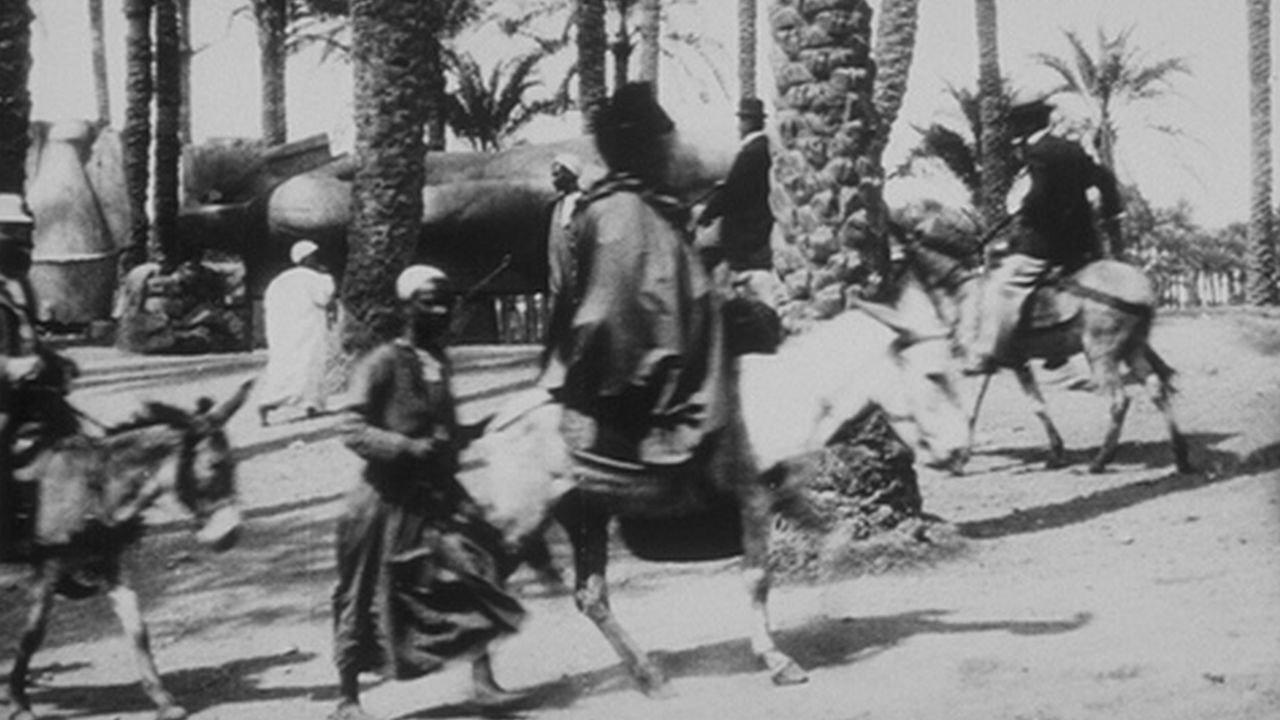 Bourricots sous les palmiers 1897 movie scene