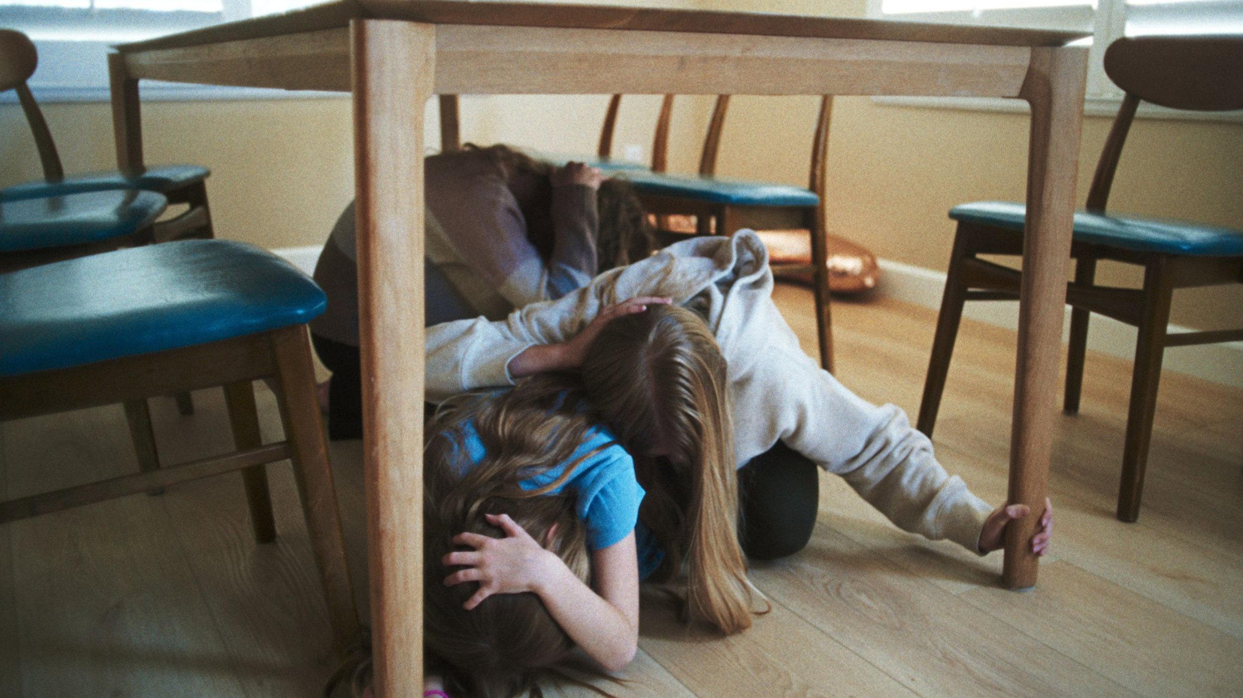 Drop! Cover! Hold On! movie scene
