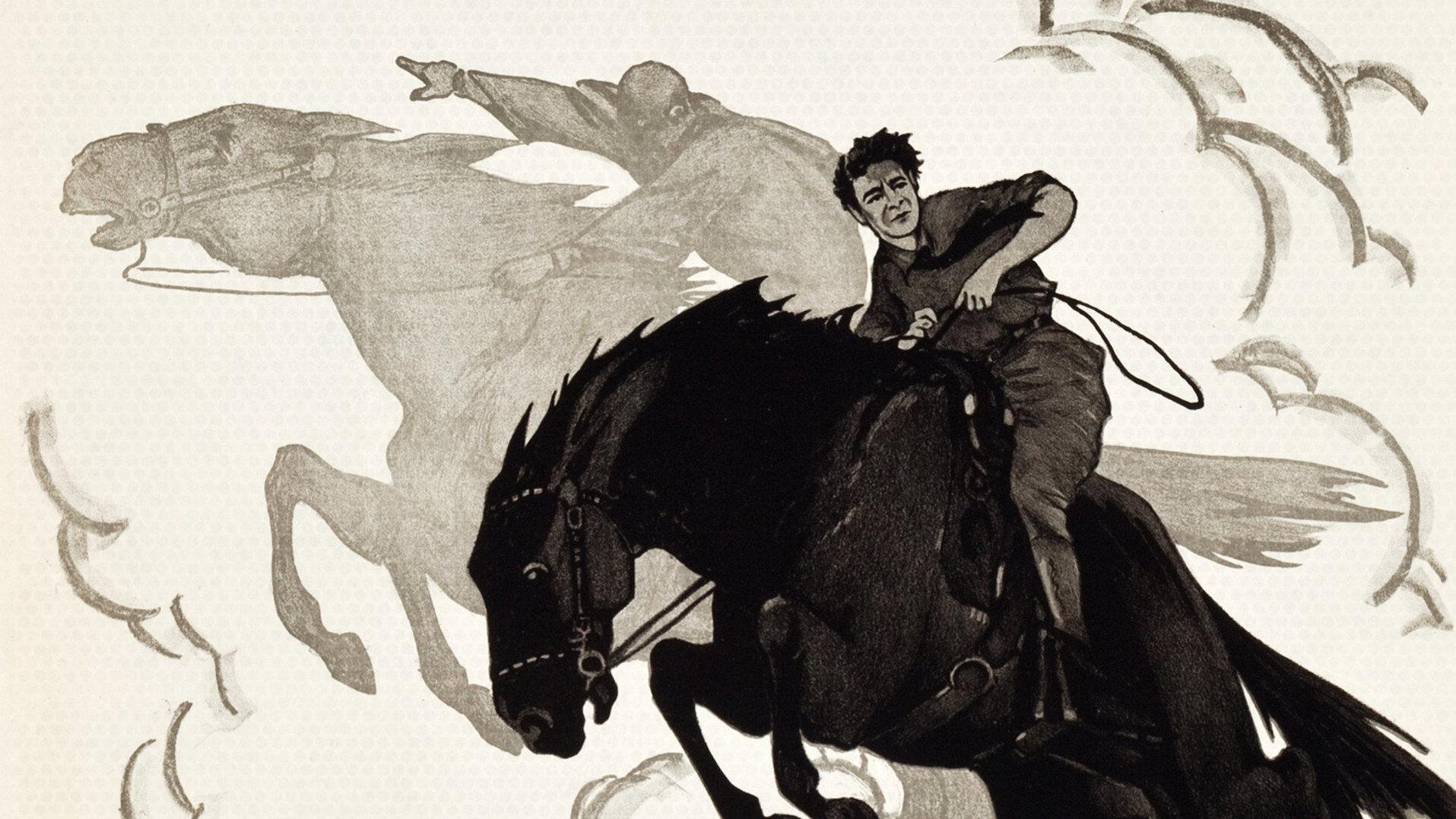 The Iron Rider 1920 movie scene