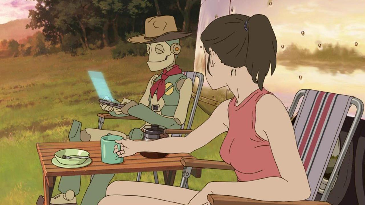 Robot on the Road 2015 movie scene