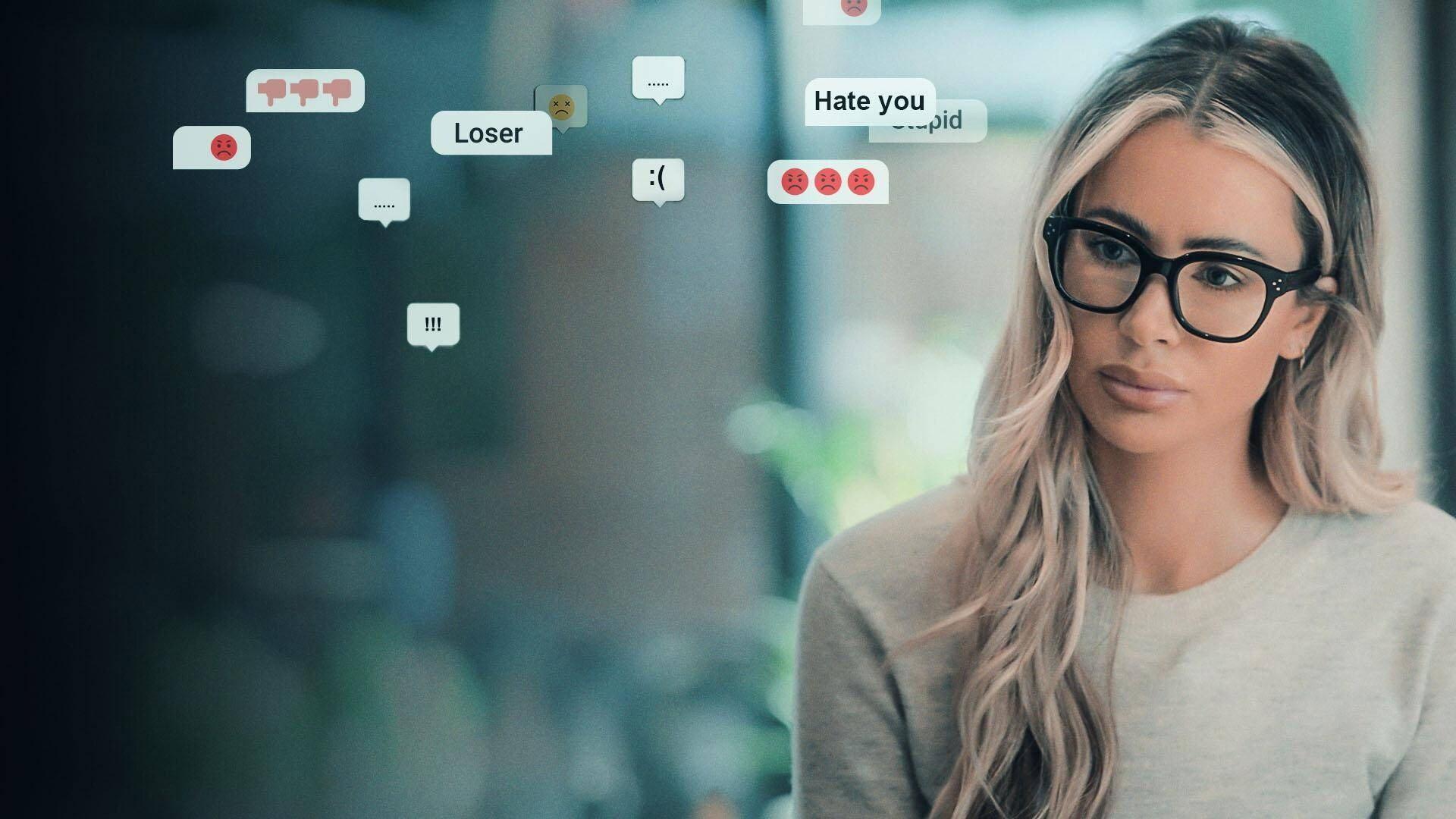 Olivia Attwood vs The Trolls 2023 movie scene