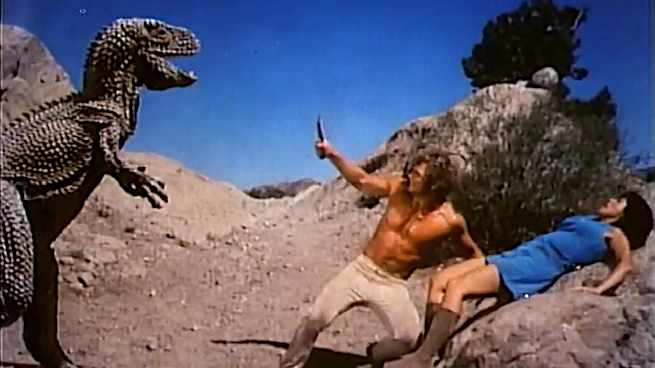 Planet of Dinosaurs 1977 movie scene