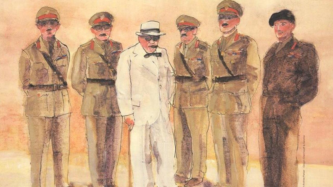 Churchill and the Generals 1979 movie scene