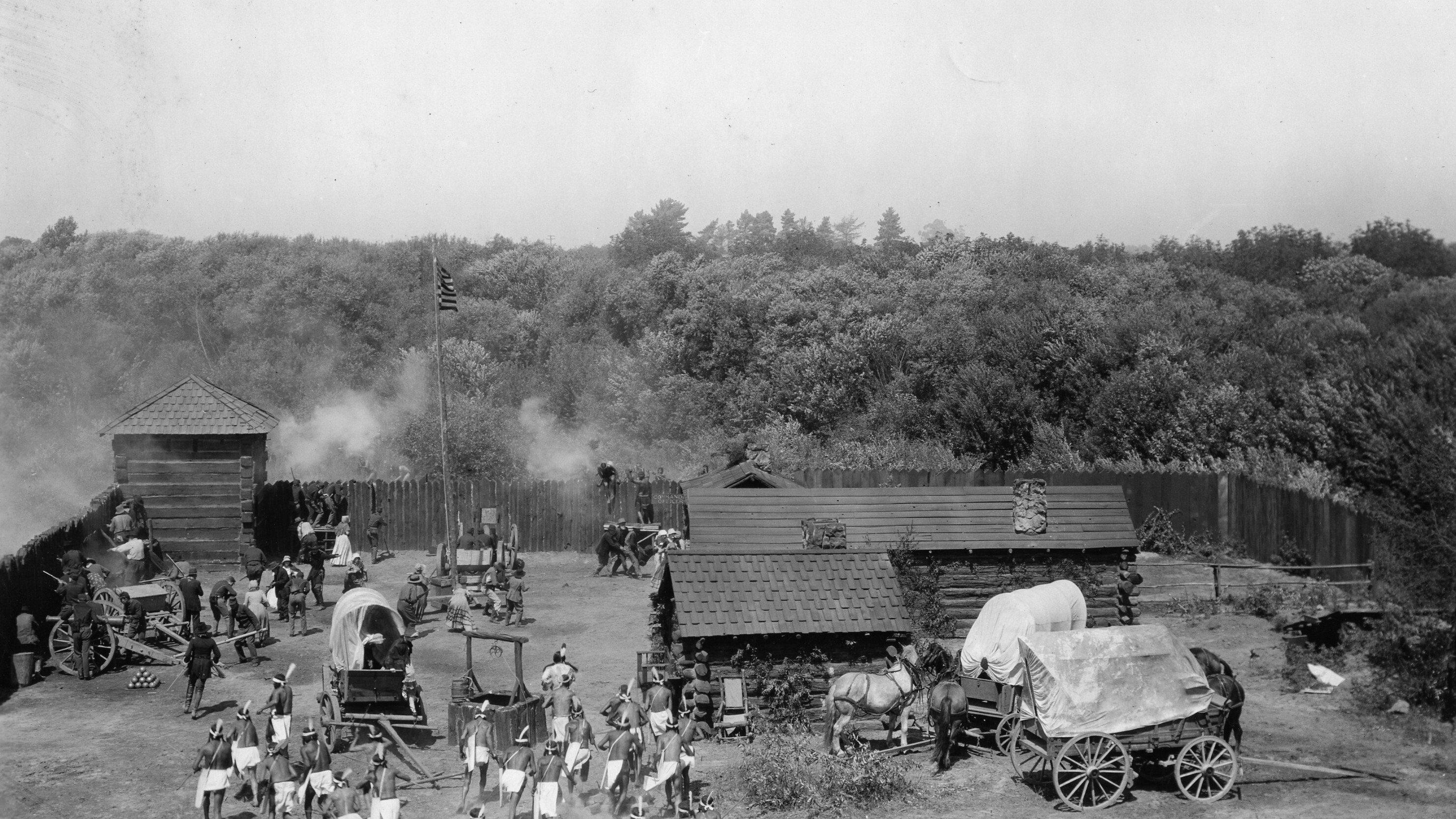The Red Rider 1925 movie scene