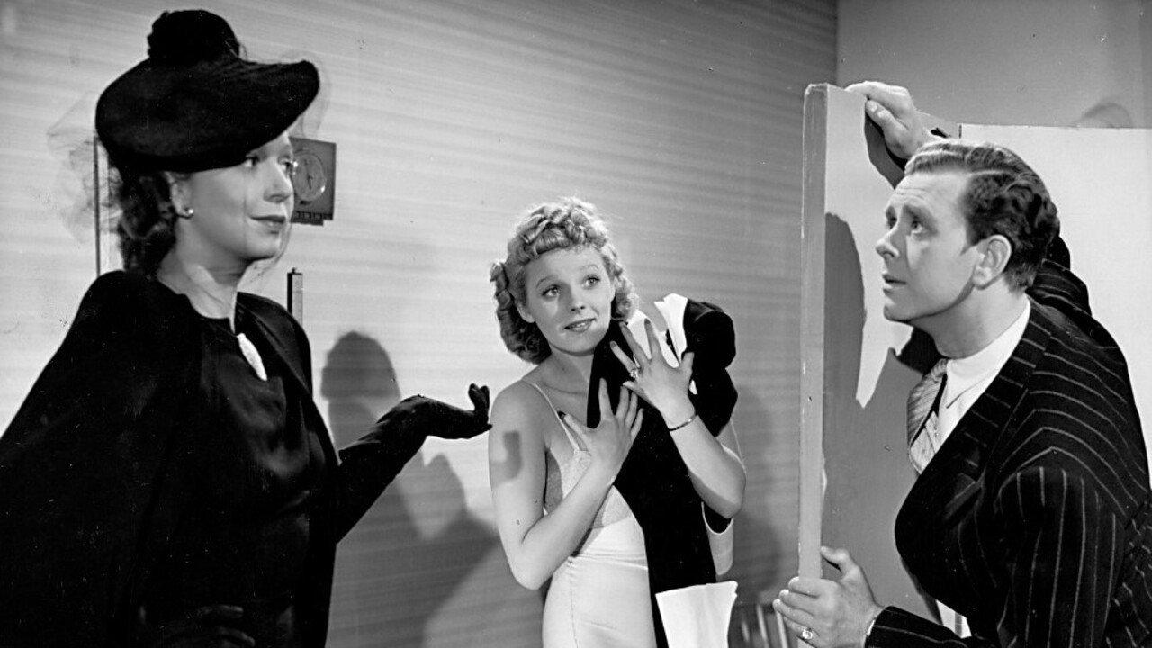 En herre med bart 1942 movie scene