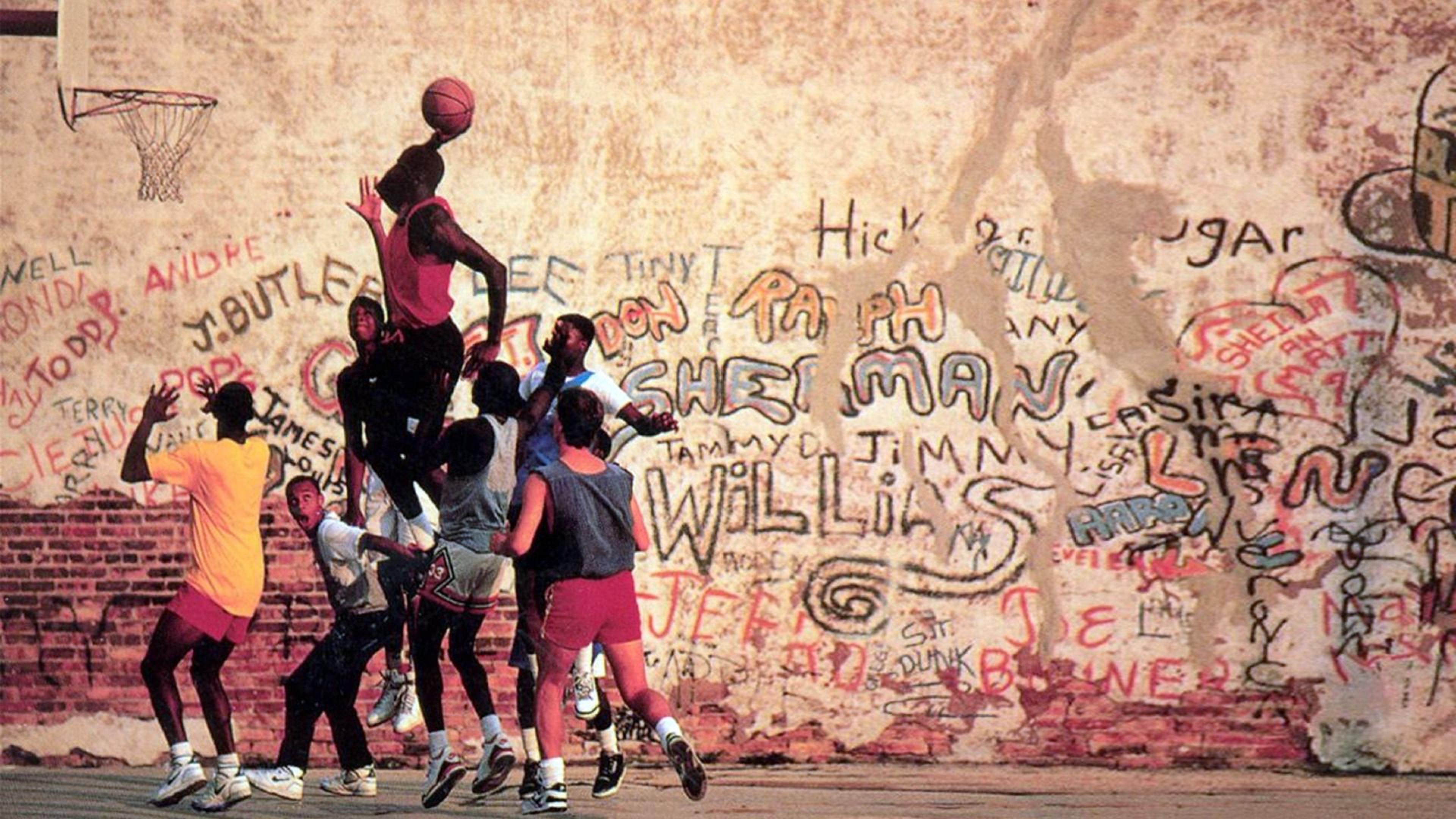 Michael Jordan's Playground 1990 movie scene