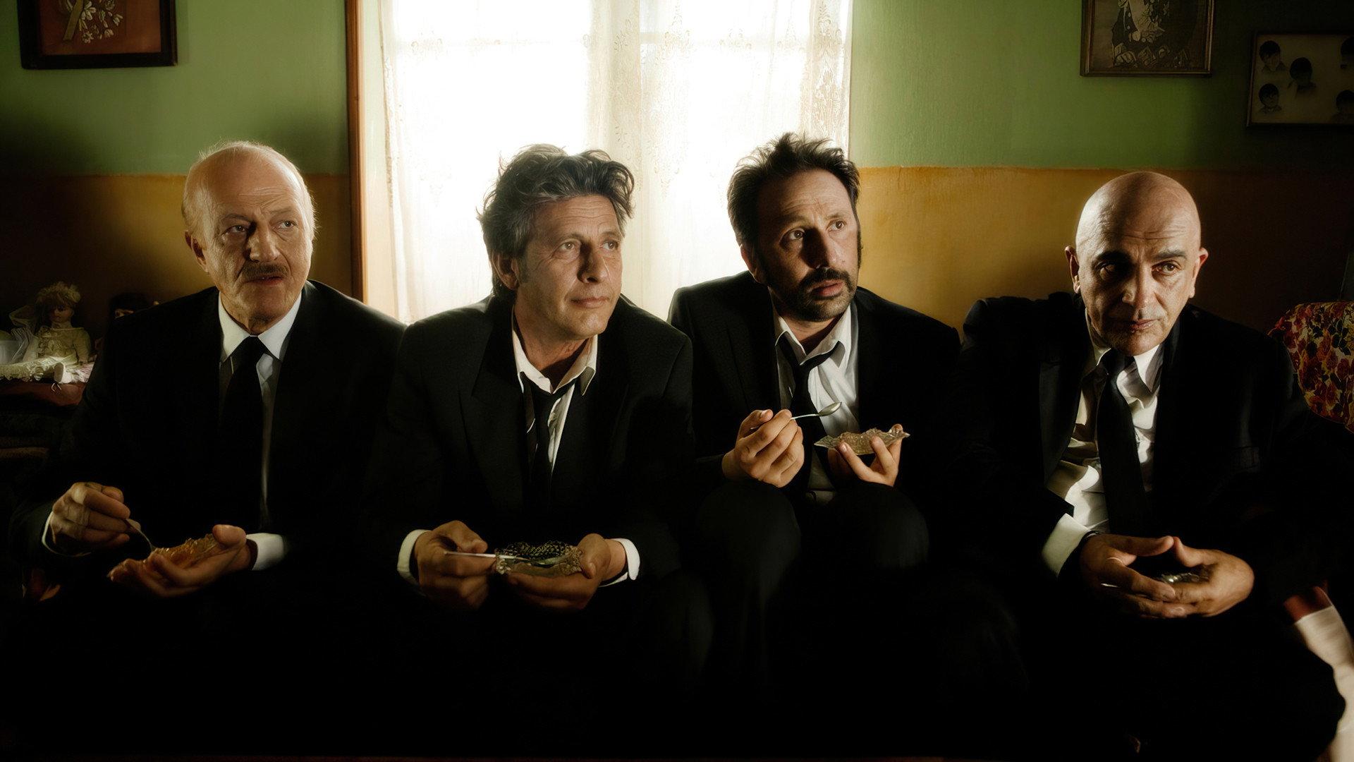 4 Black Suits 2010 movie scene