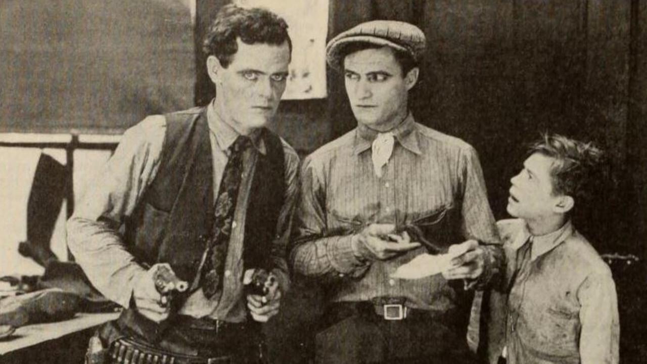 The Coming of the Law 1919 movie scene