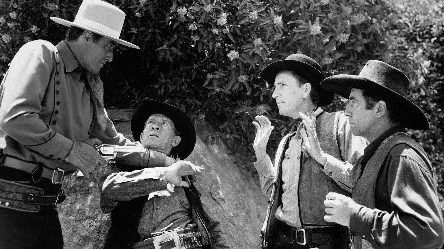 The Lone Rider in Frontier Fury 1941 movie scene