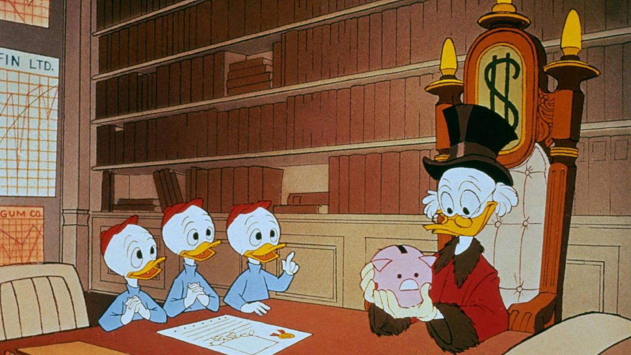Scrooge McDuck and Money 1967 movie scene
