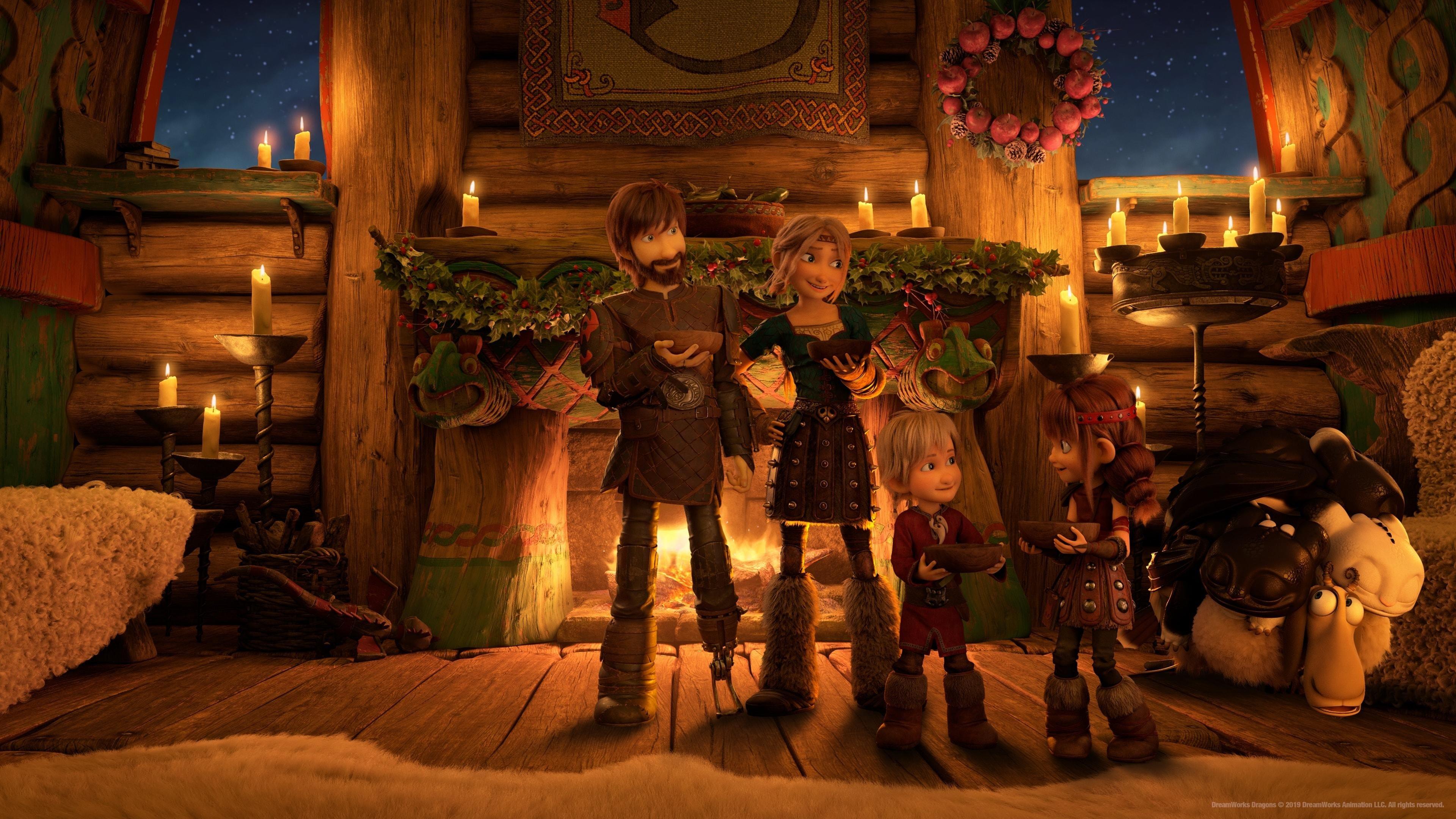 How to Train Your Dragon: Snoggletog Log 2019 movie scene