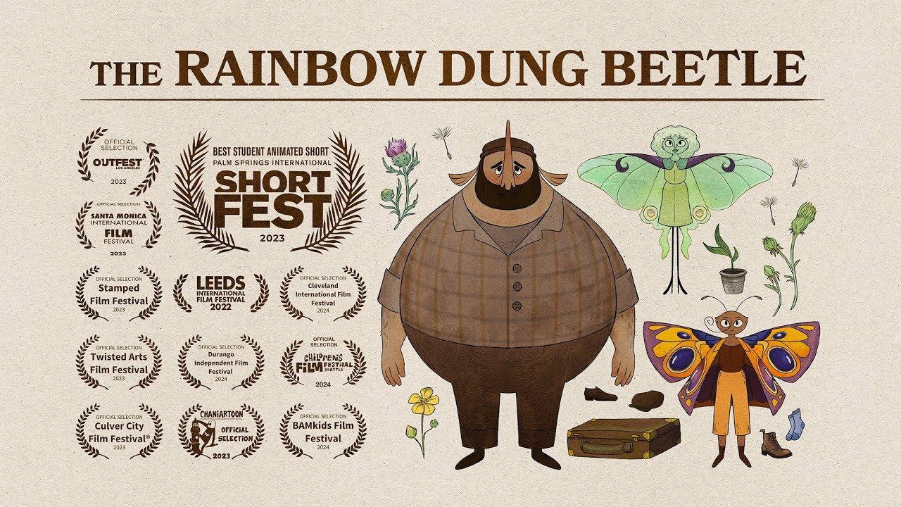 The Rainbow Dung Beetle 2023 movie scene