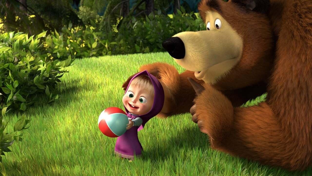 Masha and the Bear - To the Cinema 2017 movie scene