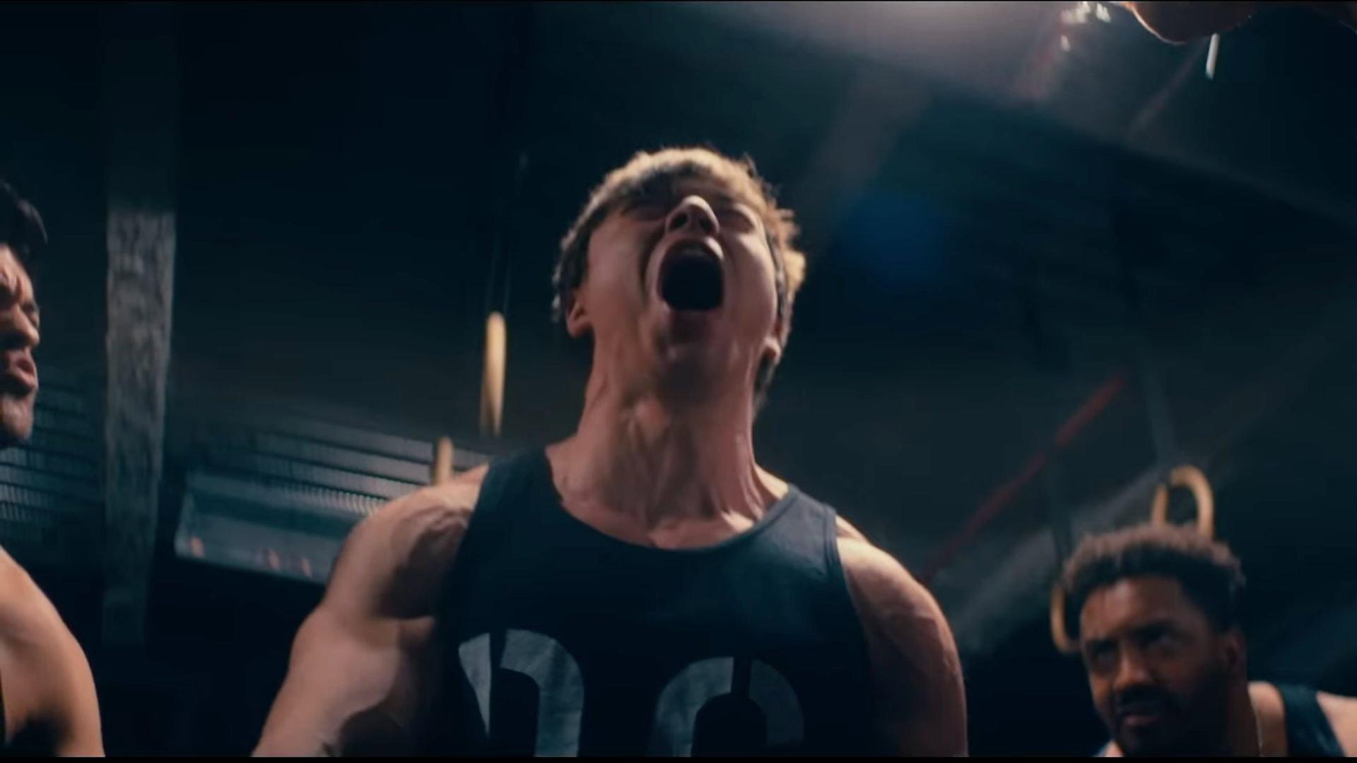 Damien's Gym 2024 movie scene