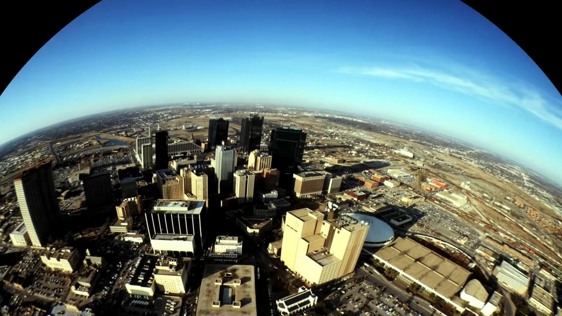 Fort Worth Flyover 1983 movie scene