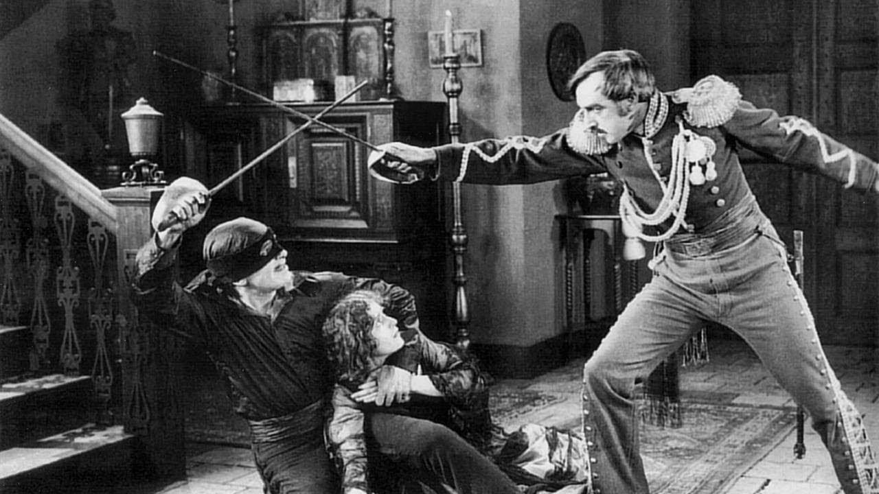 The Mark of Zorro 1920 movie scene