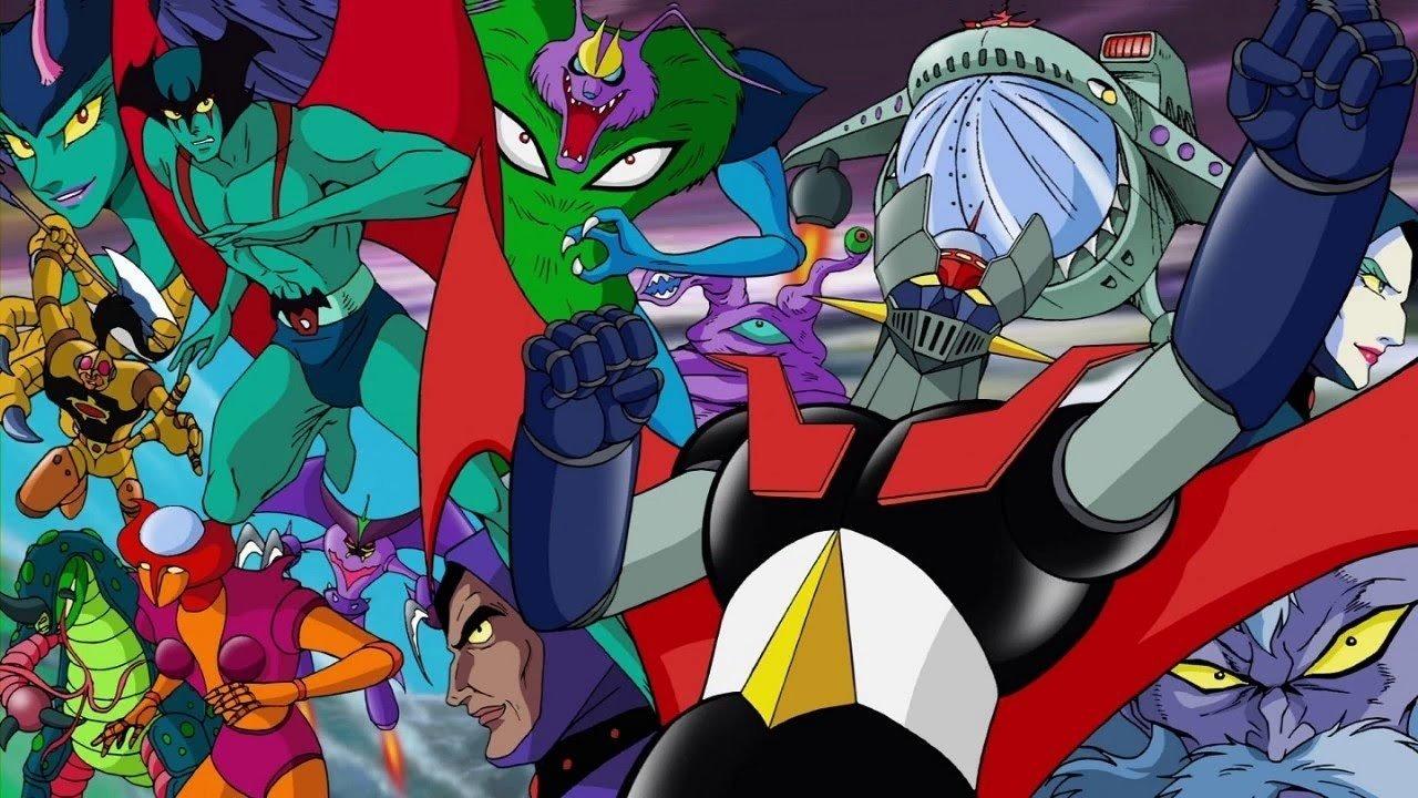 Mazinger Z vs. Devilman 1973 movie scene