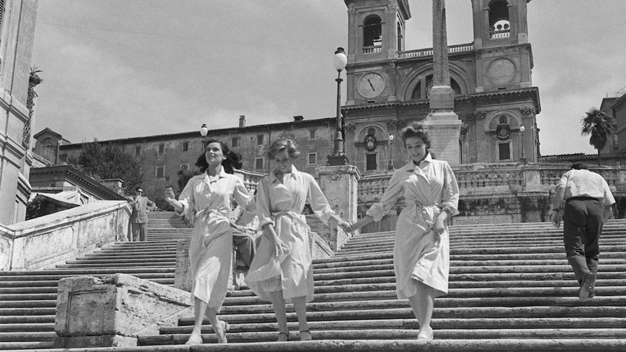 Three Girls from Rome 1952 movie scene