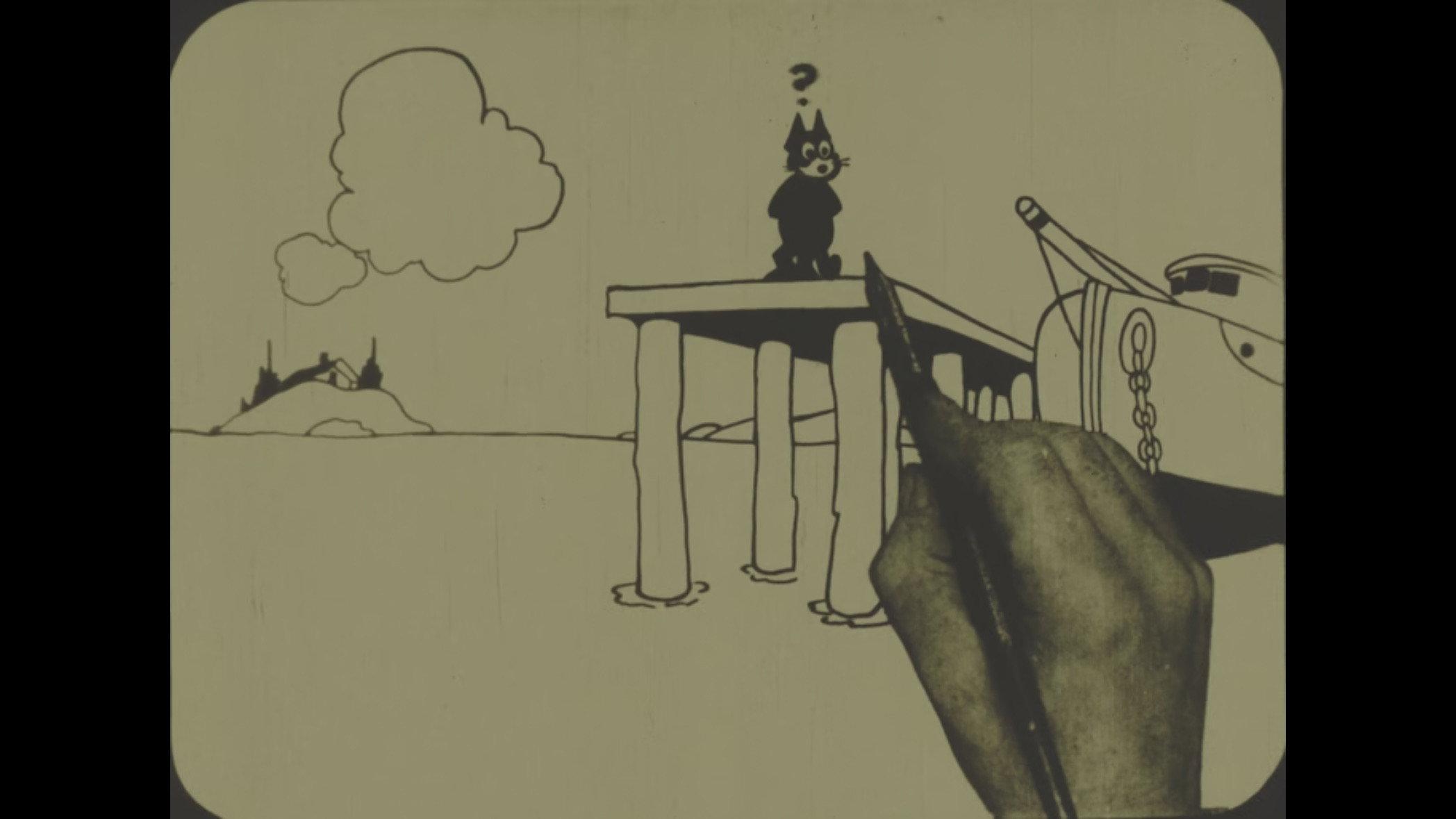 Felix Tells A Great Fish Story 1920 movie scene