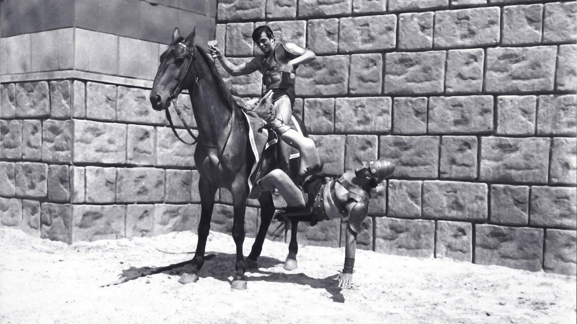 Triumph of the Ten Gladiators 1964 movie scene