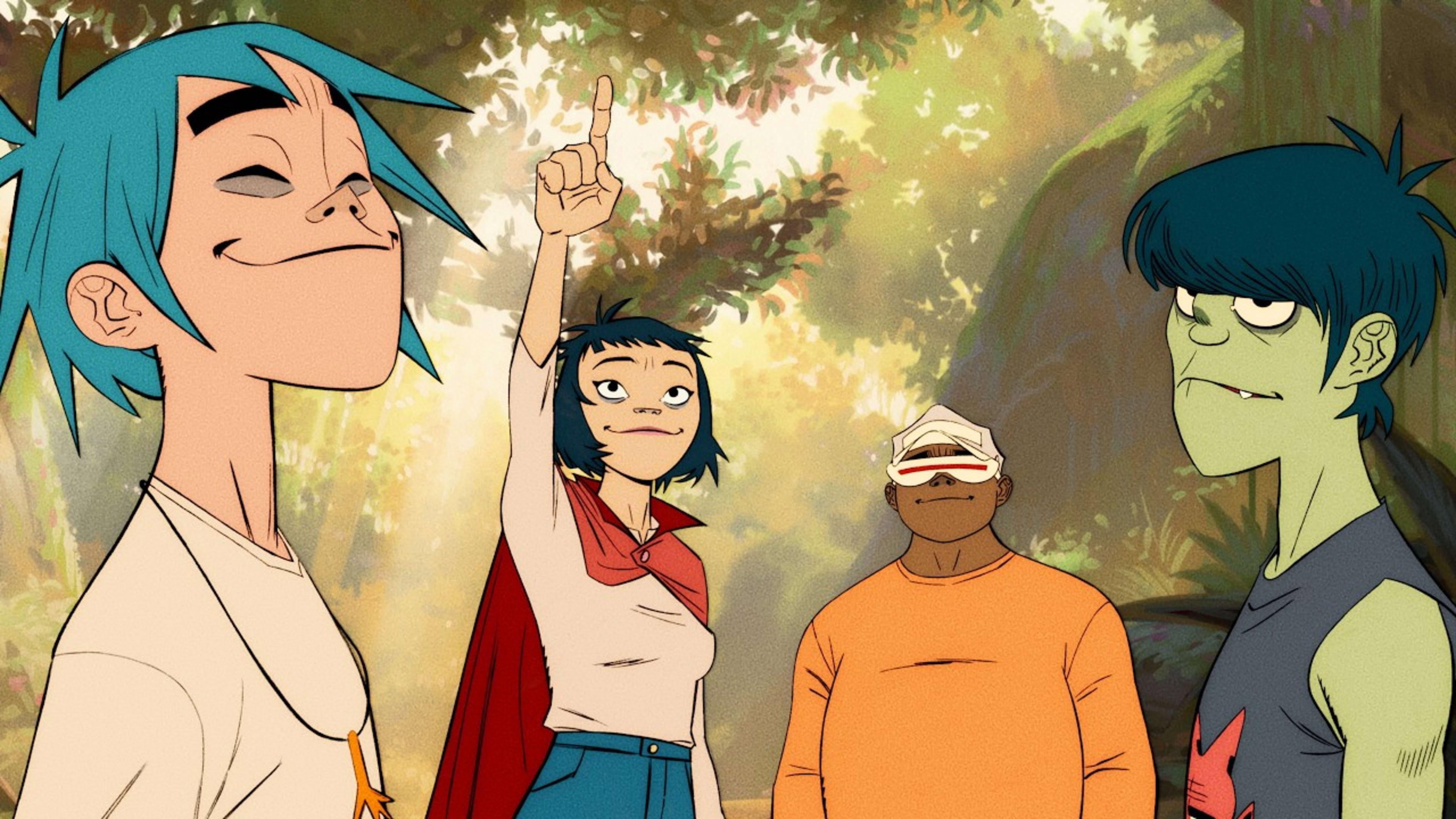 Gorillaz Present: The Mountain, The Moon Cave and The Sad God 2026 movie scene