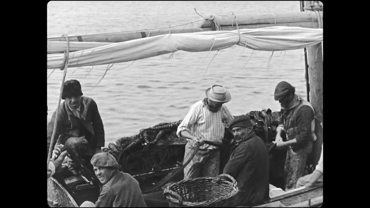 Sardine Fishing 1896 movie scene